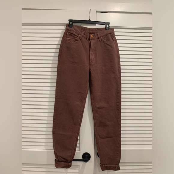 NWOT MOTHER SNACKS jeans size 27 French Roast wash - Picture 5 of 11